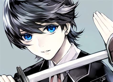 Handsome Blue Eyes Anime Boy Anime Wallpaper Hd