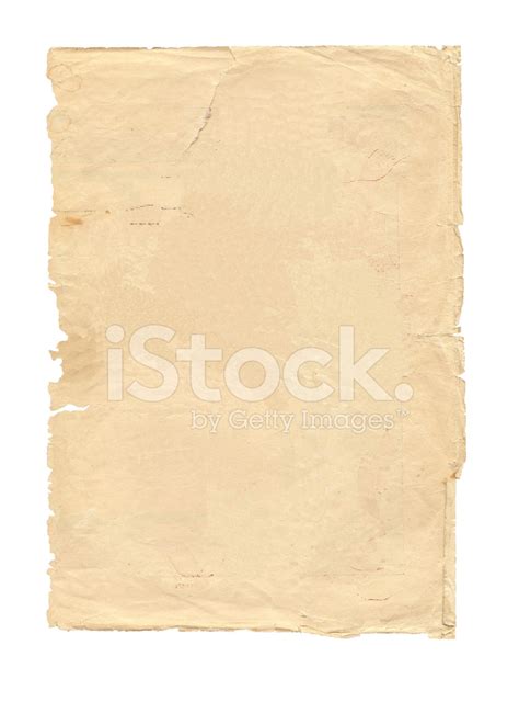 Old Piece Of Paper Isolated Stock Photo Royalty Free Freeimages