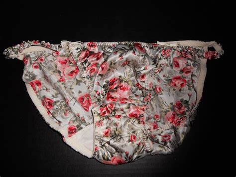 90 s vintage floral rose print panties lingerie