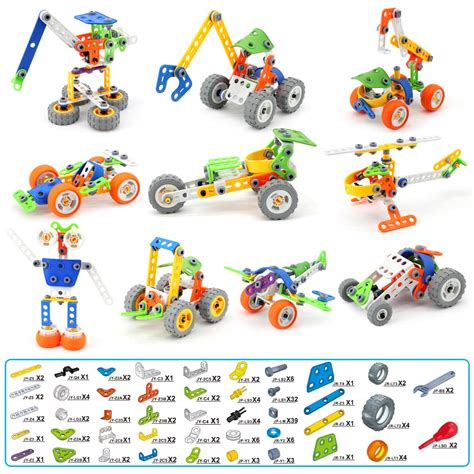 Insoon 10 In 1 Building Blocks Toy For Toddlers Stem Toys Kit