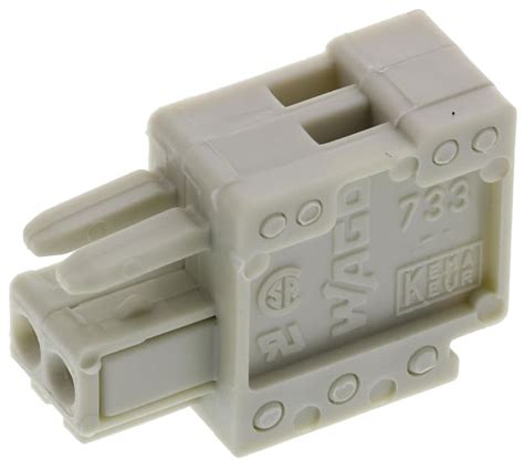 733 102 Wago Wago 25mm Pitch 2 Way Pluggable Terminal Block Plug 189 6442 Rs Components