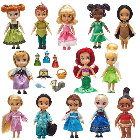 Disney Store Animators Collection Mini Doll T Set 5 Ariel Belle