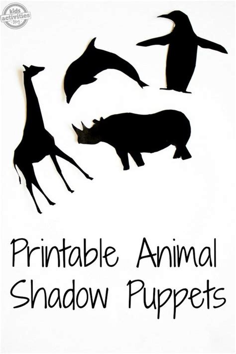 Easy Animal Shadow Puppets Craft With Printable Kids Activities Blog