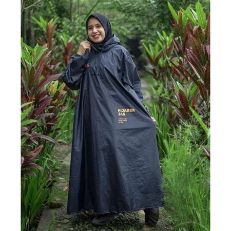 Jual Jas Hujan Gamis Muslim Wanita / Jas Hujan Hijab South Legend