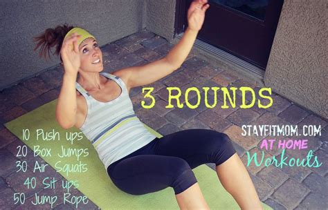 3 Round Chipper At Home Workout Stay Fit Mom Workout Crossfit