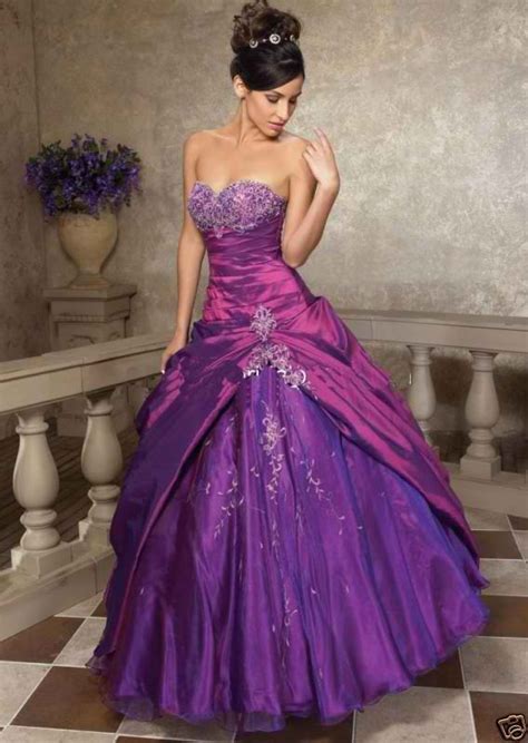 Bridal Style And Wedding Ideas Purple Bridal Gowns