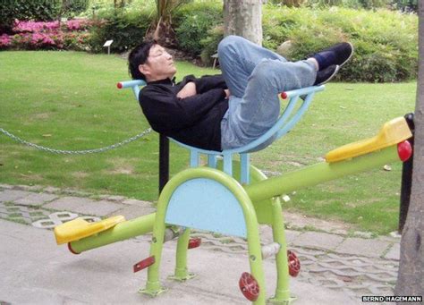 In Pictures Strange Places People Fall Asleep Bbc News