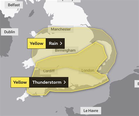 Met Office Weather Warning Lightning Storms Heavy Rain And Flooding