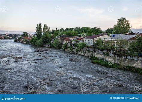 Kutaisi City River Rioni View Georgia Editorial Stock Photo Image Of