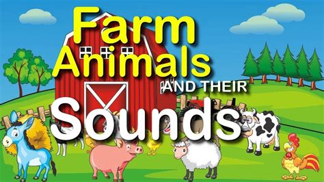 Farm Animals And Their Sounds Learning For Kids Youtube