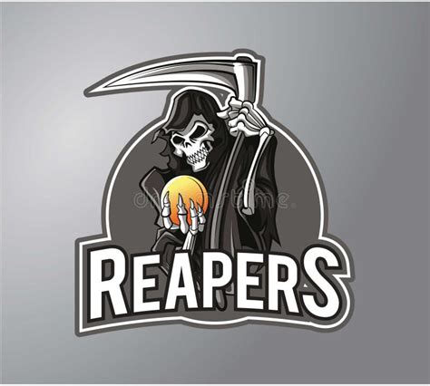 Reapers Logo Design Creative Art Stock Vector Illustration Of Letters