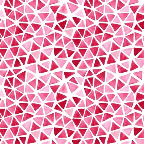 Imperfect Geometry Pink Triangles An Art Print By Nic Squirrell Triangle Art Art Prints
