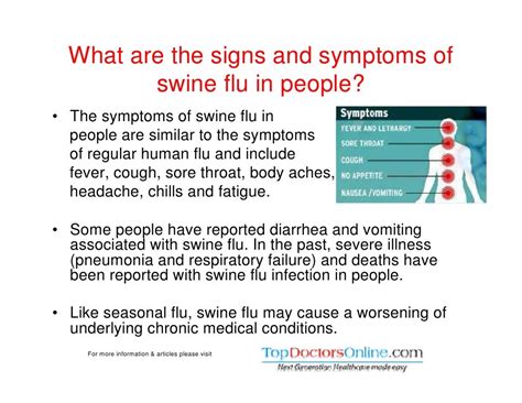 Swine Flu H1n1 Info Symptoms Prevention And Treatment