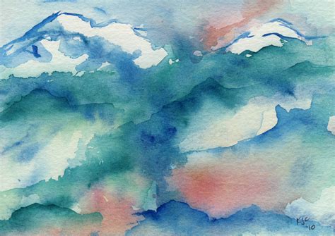 Abstract Watercolour Paintings