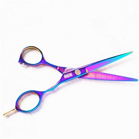 Barber Hair Scissors Hair Cutting Scissors Purple Titanium