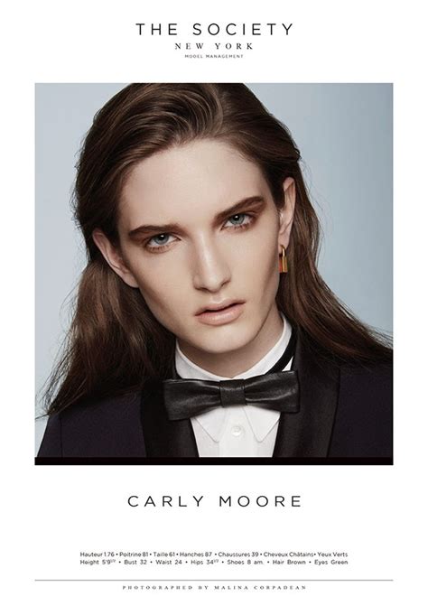 Elite Model Management Toronto Carly Moore Nyc Show Card