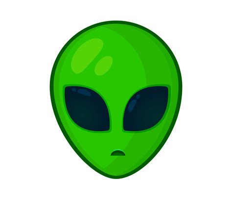 The Head And Face Of The Alien Form Simple 594138 Vector Art At Vecteezy