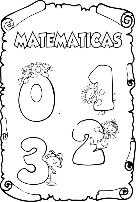 Portadas Dibujos De Matematicas Para Colorear Faciles Dibujos Para