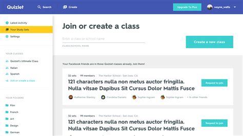 Quizlet Redesign - Classes by Harry Momand for Quizlet on Dribbble