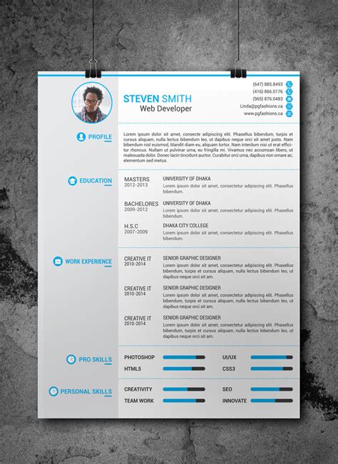 Your resume is a commercial for your talents, experience, and qualifications. 25 Beautiful Free Resume Templates 2019 - DoveThemes