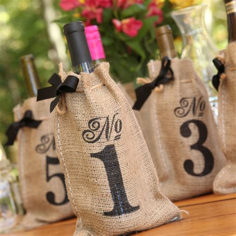 Wineenthusiast.com has been visited by 10k+ users in the past month Rustic Country Burlap Wine Bag Birthday Bridal Wedding ...