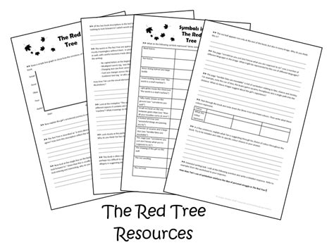 The Red Tree Shaun Tan Worksheets Teaching Resources