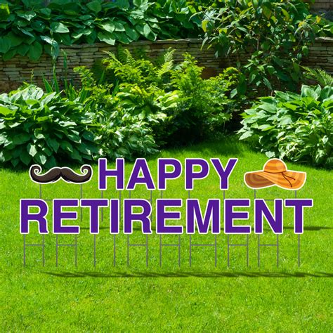 Happy Retirement Yard Letters Custom Yard Letters