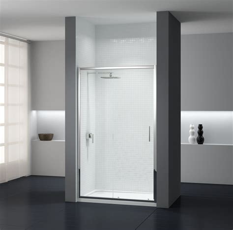 Bathroom doors are usually unnoticed once, in fact, they really play a really important role in the room's interior design and aluminum moldings available to give your door a unique modern look. Sommer 8 Large Contemporary Sliding Shower Door : UK Bathrooms