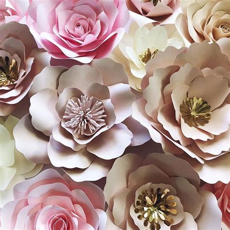 Pink Paper Flower Wall For Nursery Decor Wedding Shower Or Any Event