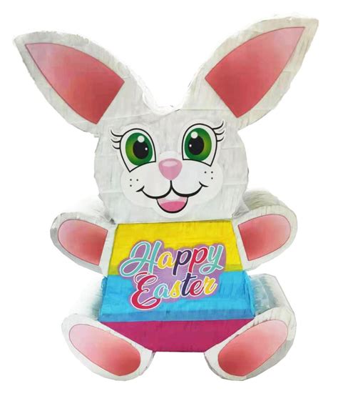 Easter Bunny Pinata White Bunny Pinatas Easter Pinatas Easter Party Pinatas