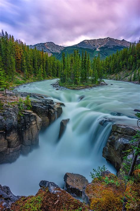 Smooth Sunwapta Falls Sunwapta Falls Jasper National Park Alberta