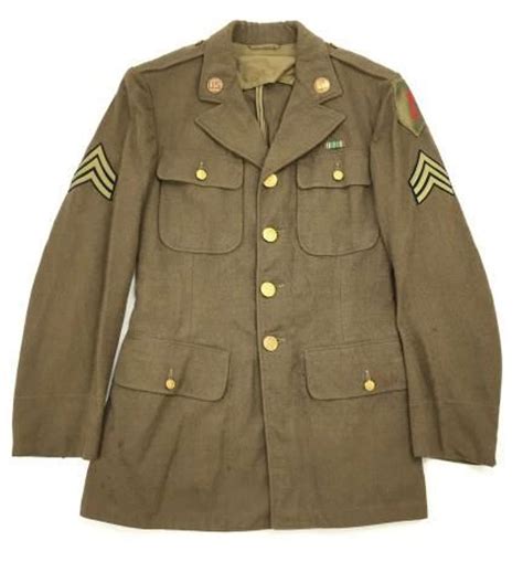 Original Ww2 Us Enlisted Mens Class A Size 38r Big Red 1