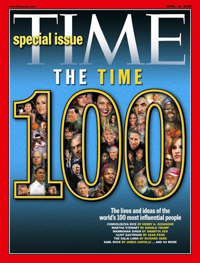 100 Most Influencial People Time Magazine Magazine Cover Magazine