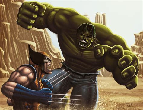 Hulk Vs Wolverine By David Ocampo On Deviantart Hulk Vs Thor Hulk