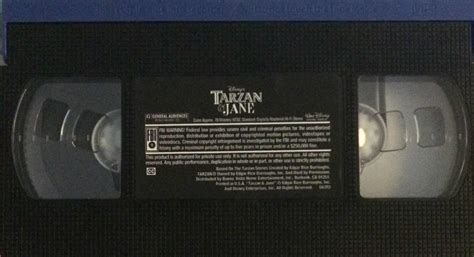 Disney Tarzan And Jane Vhs