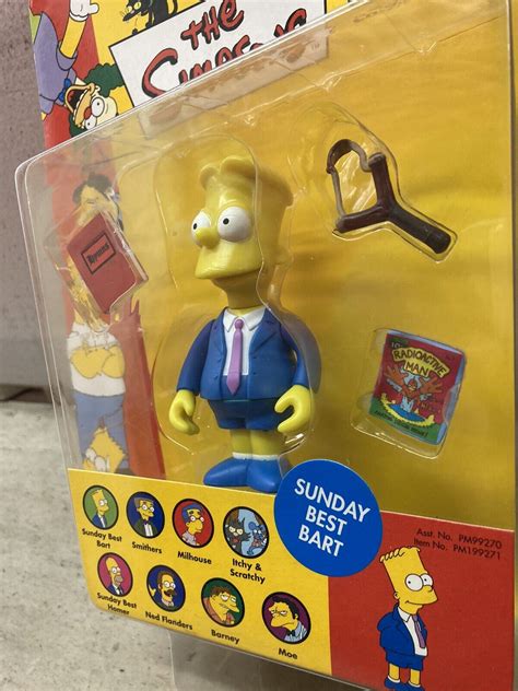 Playmates The Simpsons Wos Sunday Best Bart Figure Uk Version Rare Ebay