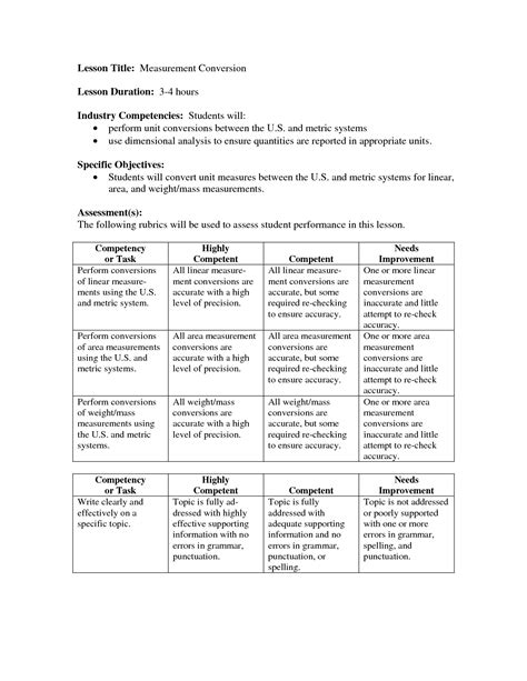 9 metric conversions worksheet 2 and 3. 12 Best Images of Measuring Units Worksheet Answer Key ...