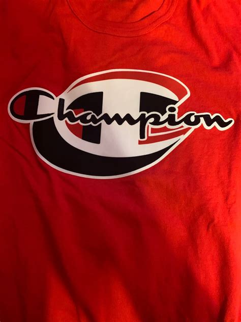 Champion Red Champion Shirt Grailed