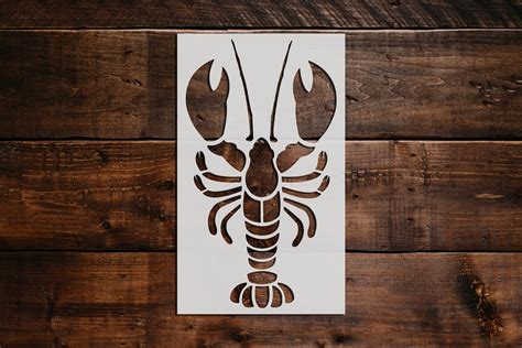 Lobster Stencil Reusable Lobster Stencil Art Stencil Diy Etsy
