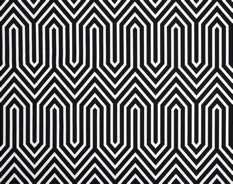Black White Geometric Fabric By The Yard All Cotton Trail Premier