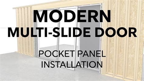Marvin Modern Multi Slide Door Pocket Panel Installation Youtube