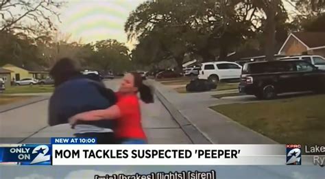 Texas Mom Lights Up Peeping Tom With A Form Tackle As He Tries To Hit The Open Field