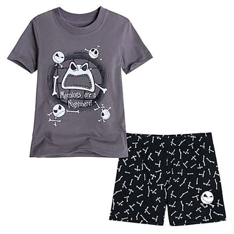 Disney Child Boys Pajamas Jack Skellington Short Pajama Set