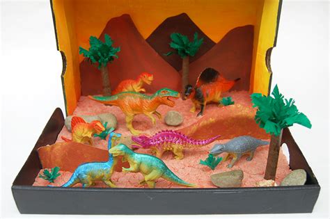 Dinosaur Diorama Kids Crafts Fun Craft Ideas