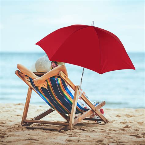 Beach Chair Umbrella With Universal Adjustable Clamp