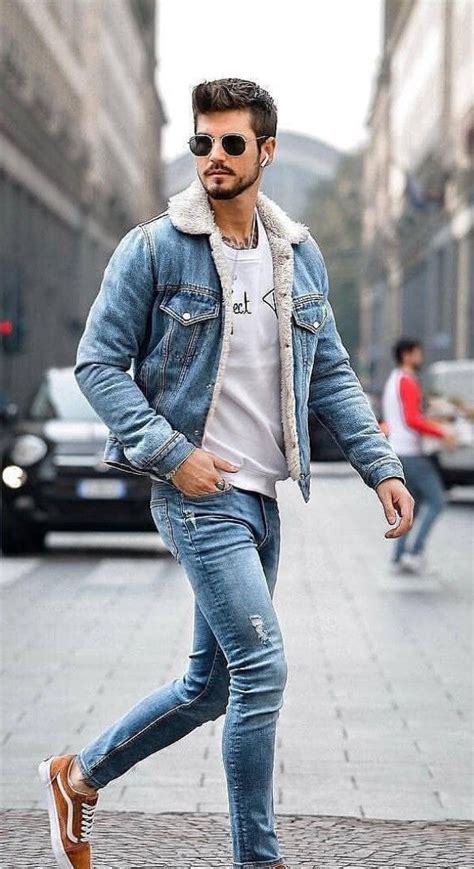 How To Wear A Denim Jacket Jackets Men Fashion Denim Jacket Men