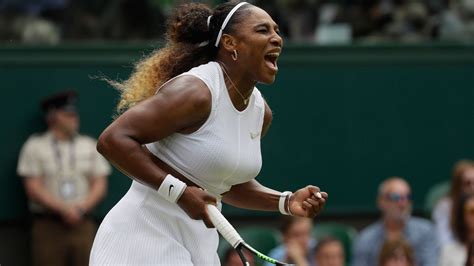 Chasing An 8th Wimbledon Title Williams Holds Off Riske In Quarters