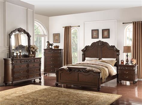 Traditional Solid Wood Bed Frame Color Option