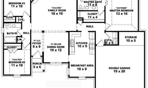 20 Simple 4 Bedroom House Plans Ideas Jhmrad