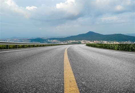 Premium Photo Outdoor Highway Curve And City View
